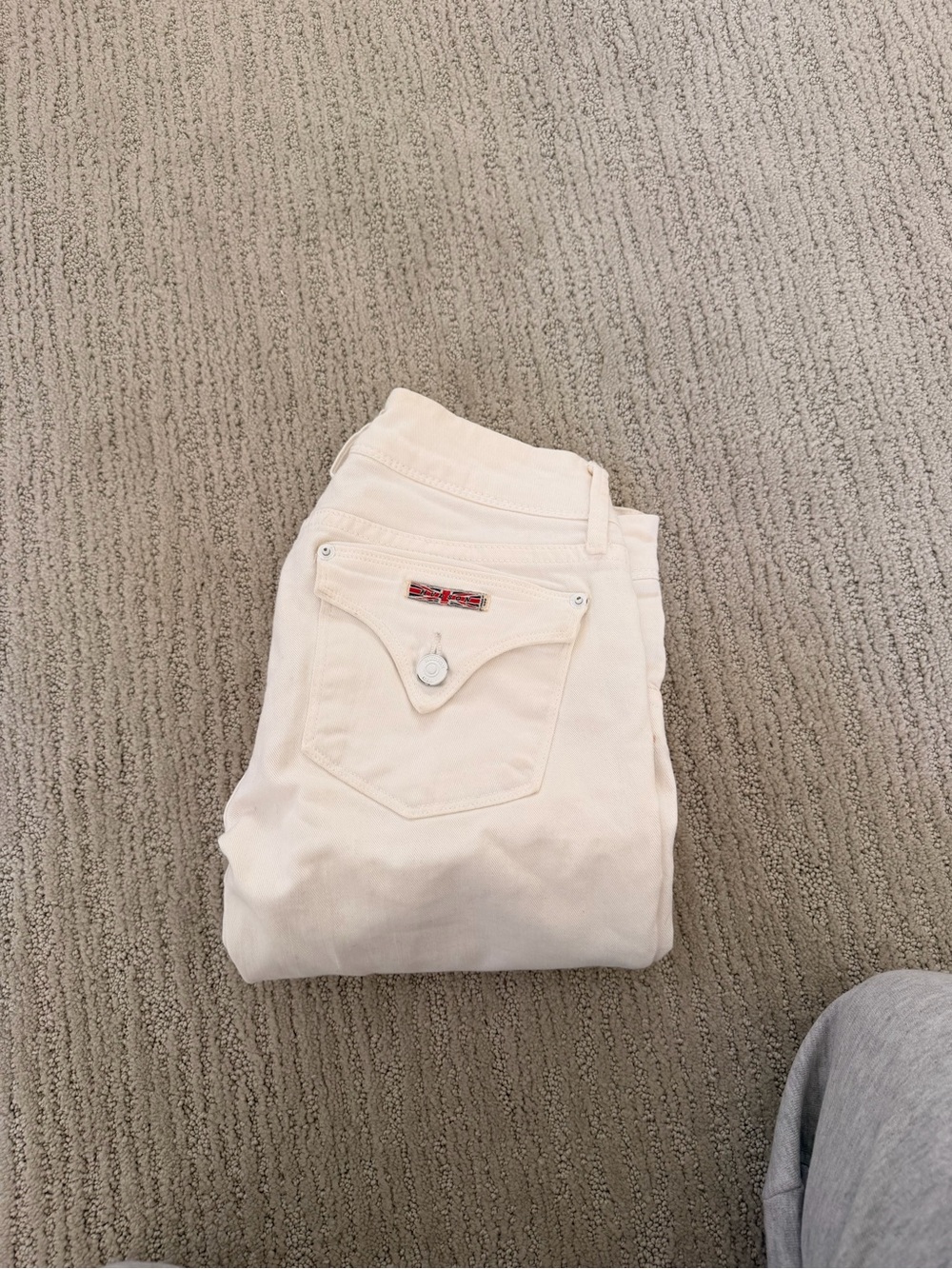 Hudson Jeans Women's Cream Skinny Jeans